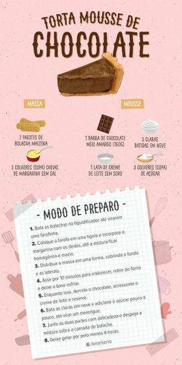 TORTA DE MOUSSE DE CHOCOLATE