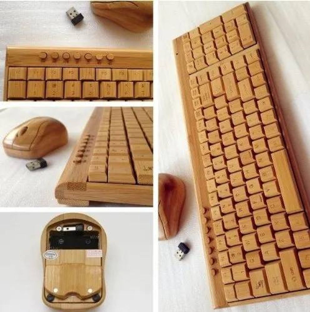 Fashion Teclado de madera 