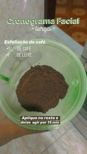 Esfoliação com café 