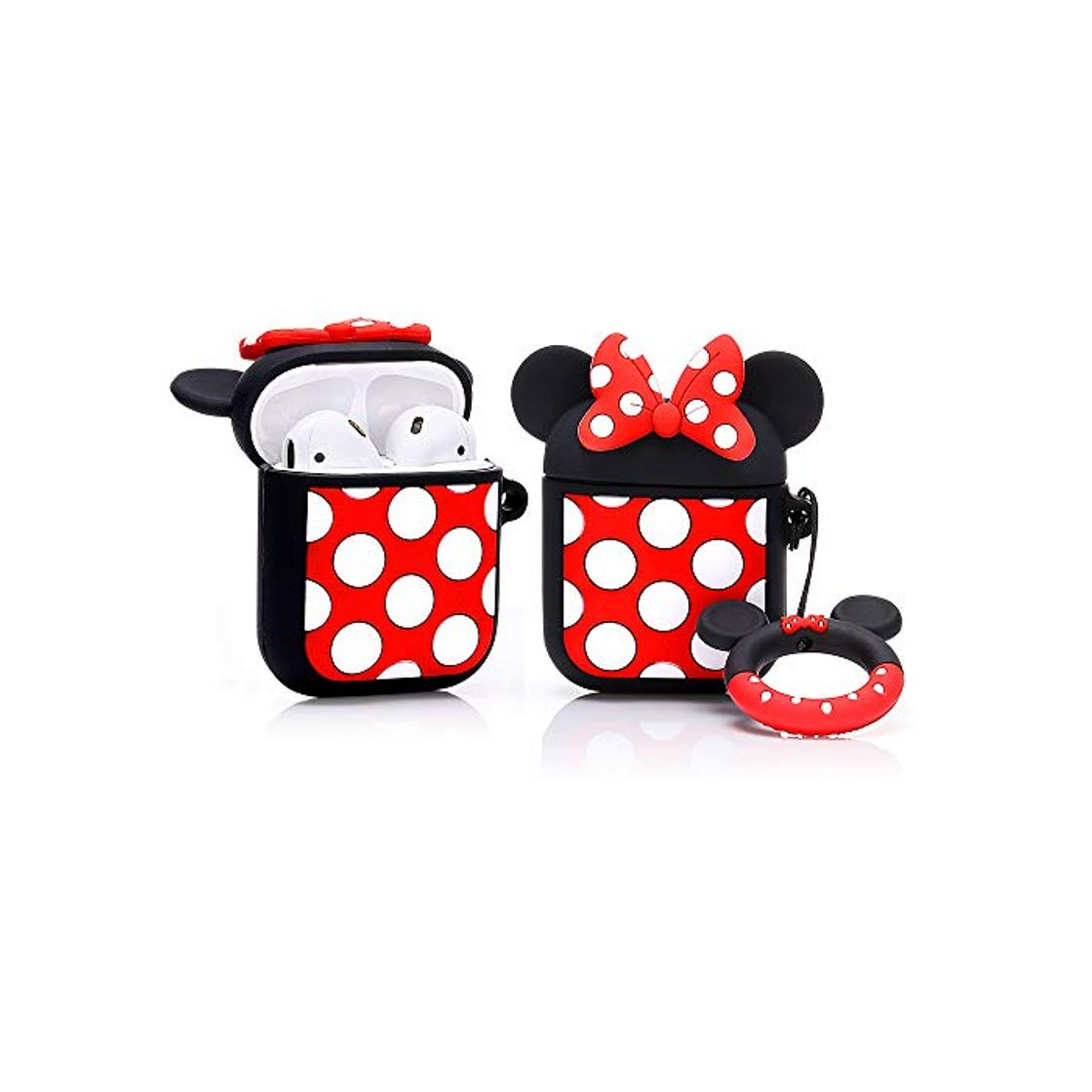 Social LEWOTE Airpods Carcasa de Silicona Compatible con Airpods de Apple 1 y