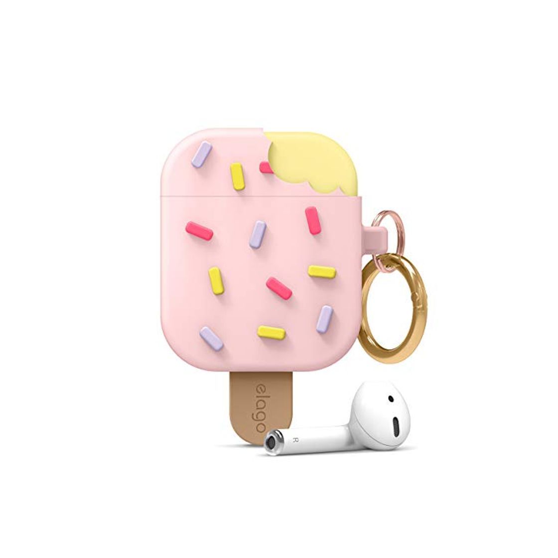 Product elago Funda Helado con Mosquetón Compatible con AirPods 1 & 2 -