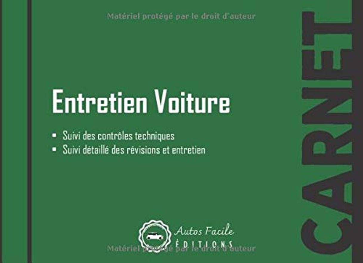 Book Carnet d'entretien voiture - toutes marques: v5-3 Carnet entretien vehicule | Suivi