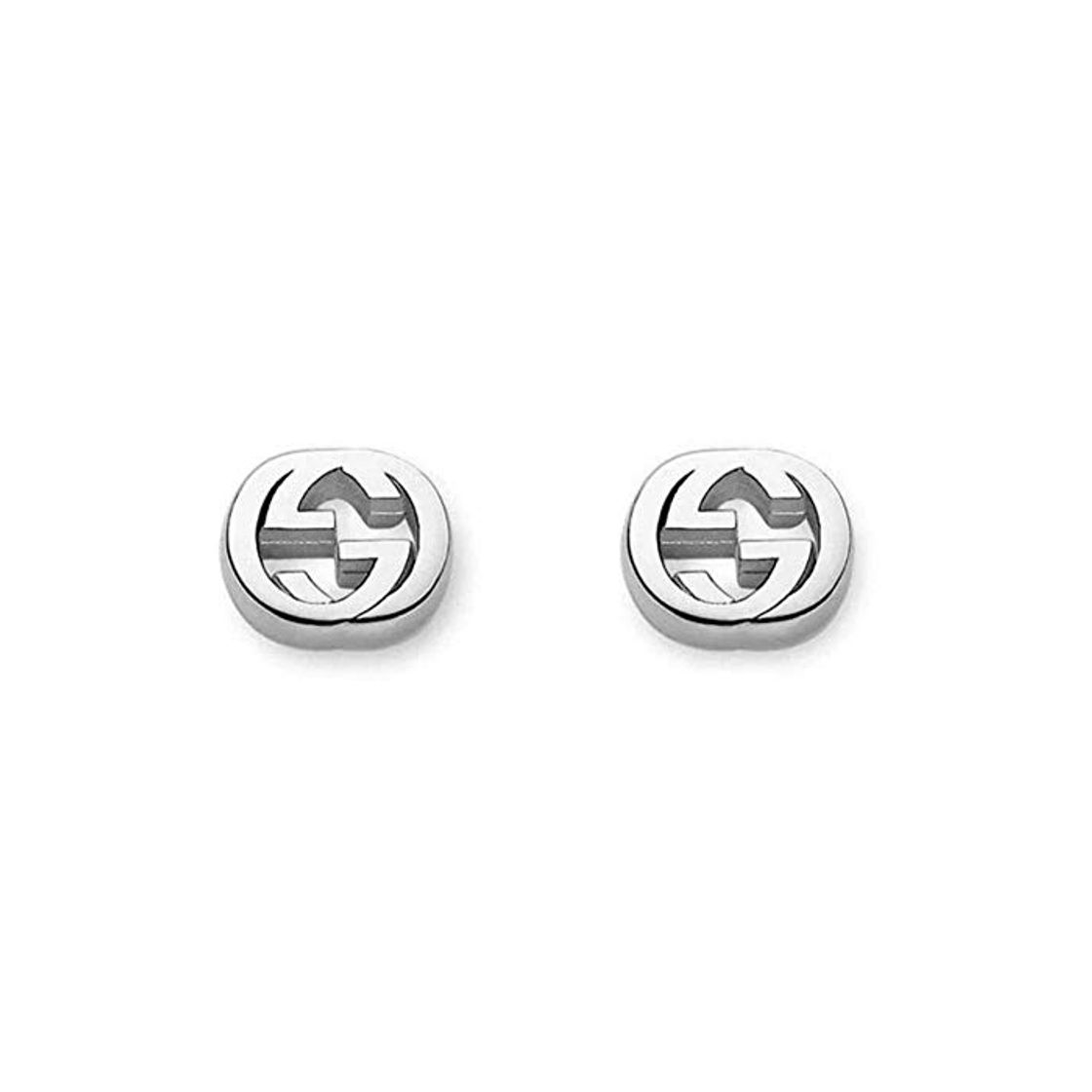 Moda Gucci Pendientes de botón Mujer Plata fina 925