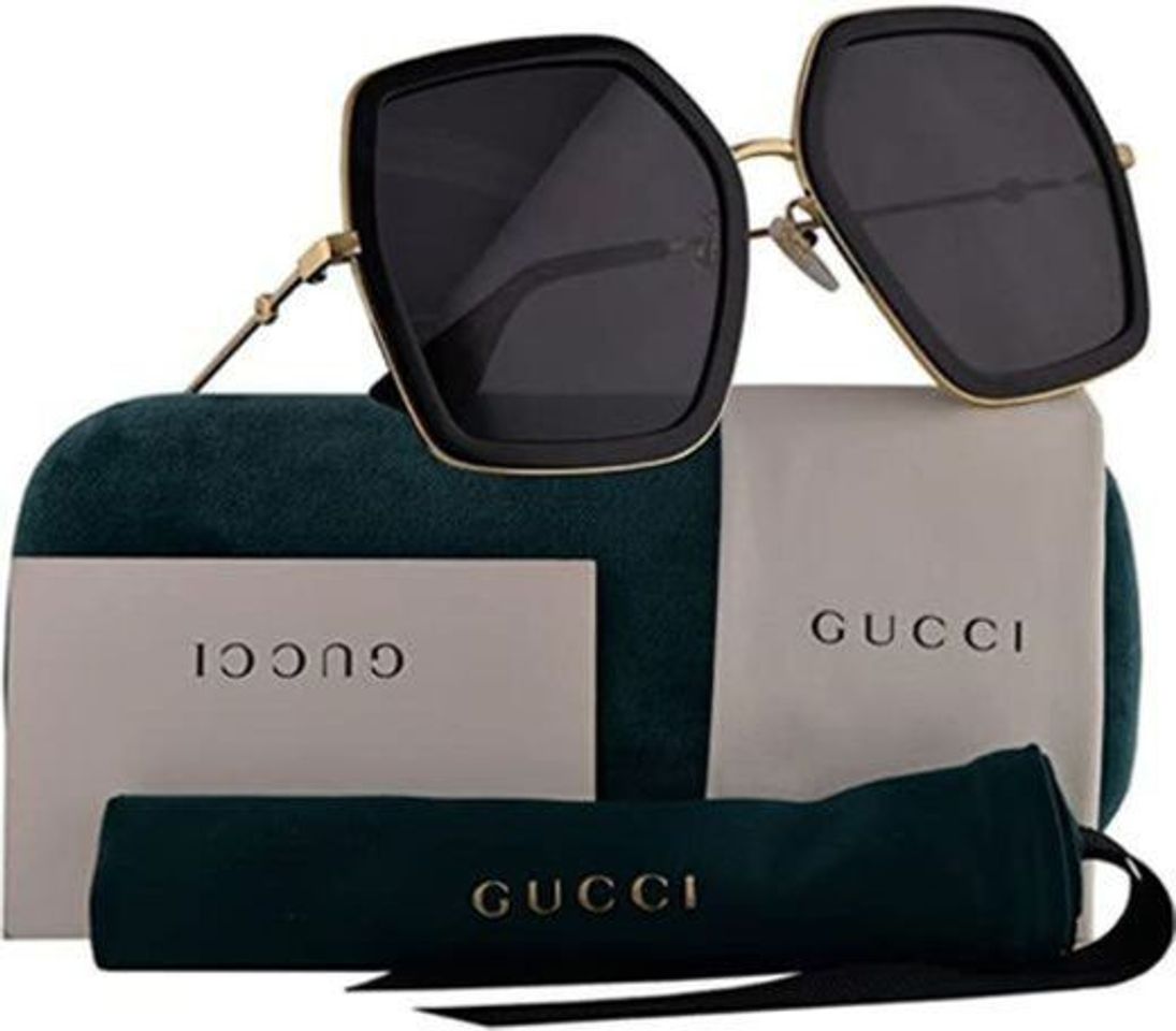 Moda Gucci GG0106S 001 - Gafas de sol para mujer Amazon.com