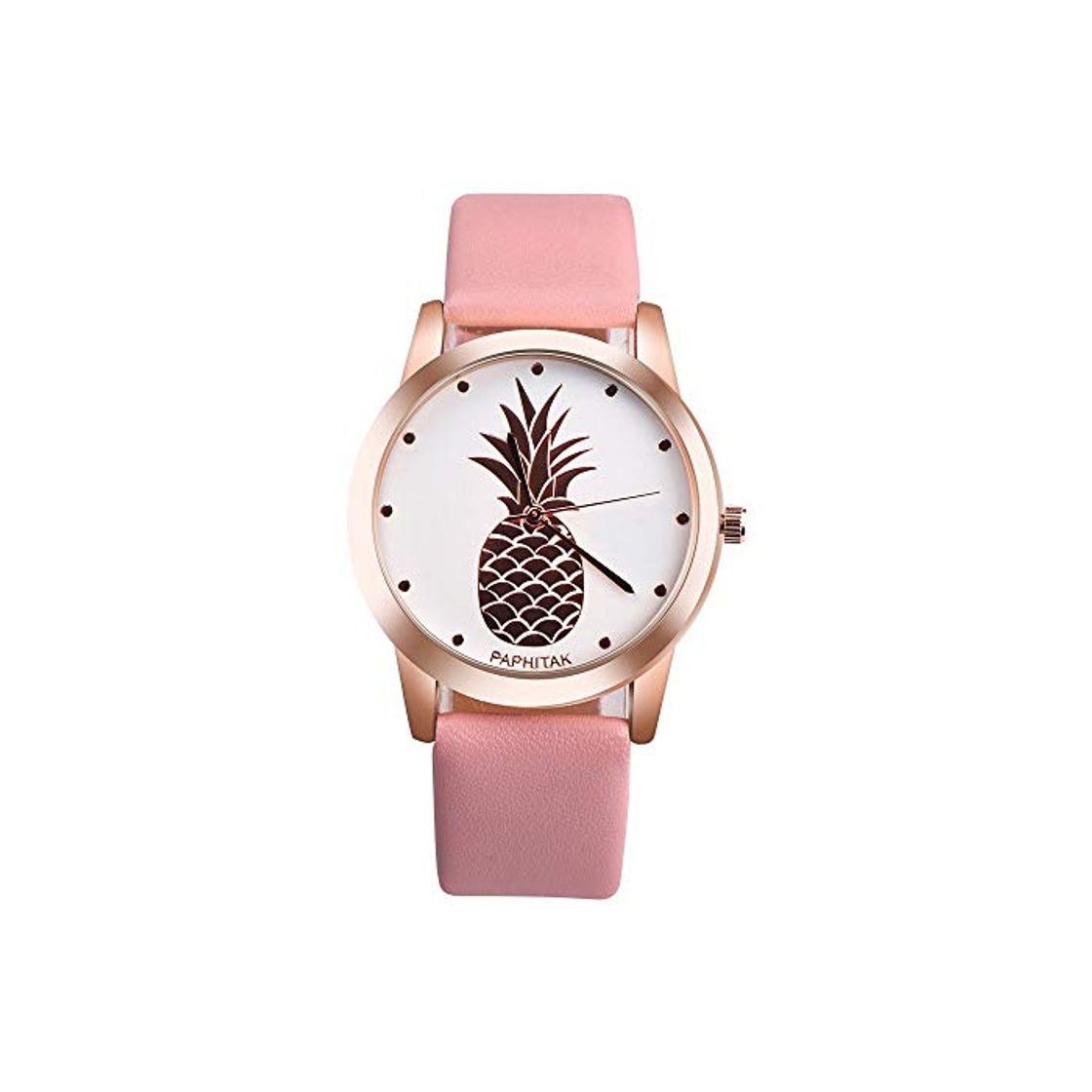 Productos Koedu Reloj de piña para Mujer, Reloj de Esfera Blanca, Chica Adolescente,