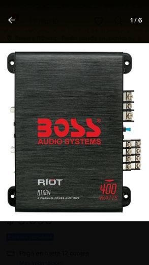 Amplificador R1004 Riot 400w 4 Canales Full Range Class Ab ...
