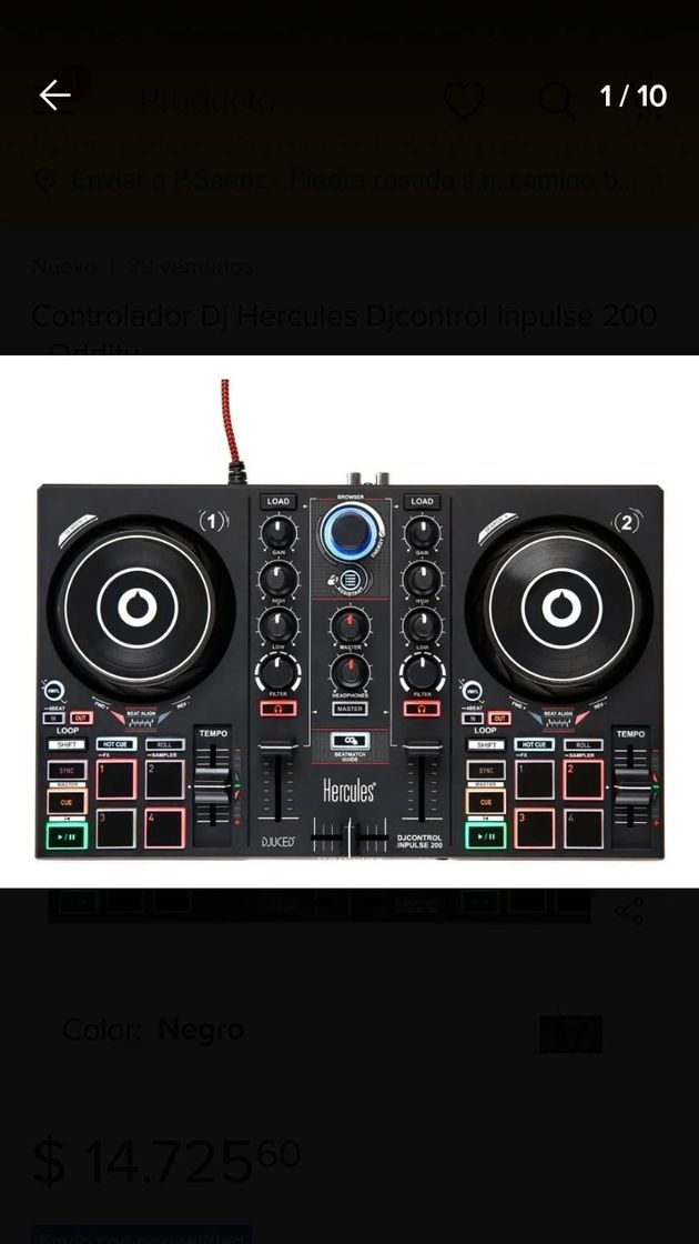 Fashion Controlador Dj Hercules Djcontrol Inpulse 200 - Oddity | Mercado ...