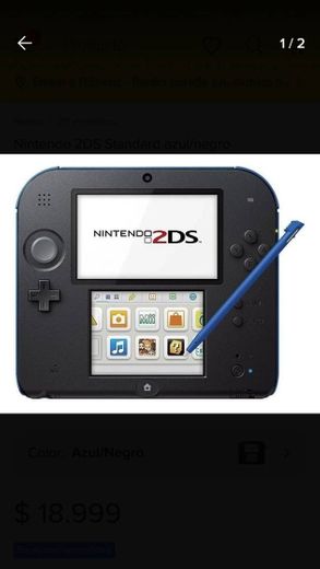 Nintendo 2DS Standard azul/negro | Mercado Libre