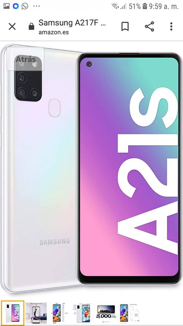 Moda Samsung A 21 s