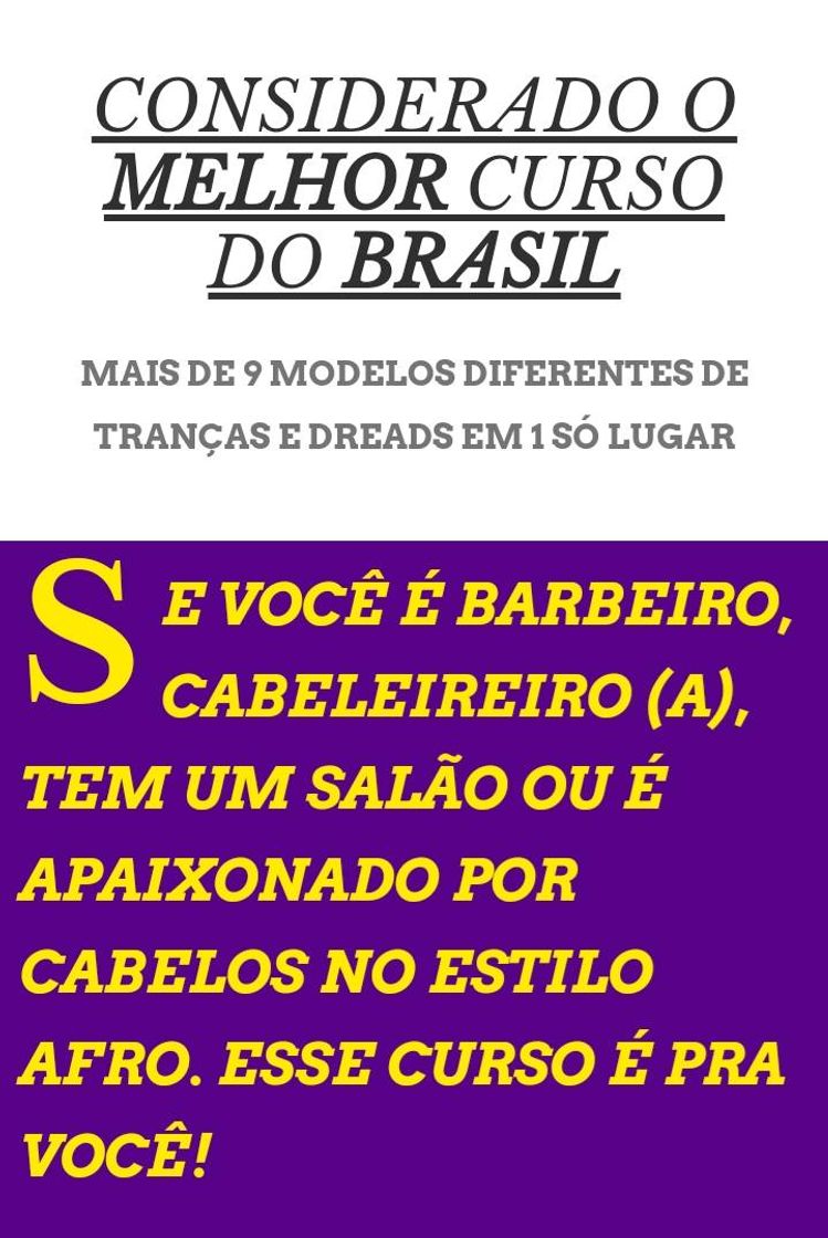 Moda Curso de trança 