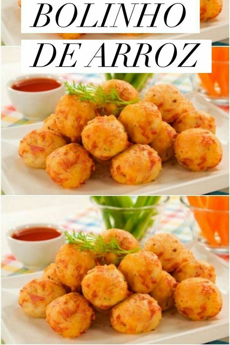 Moda Bolinho de arroz com molho de acompanhamento 