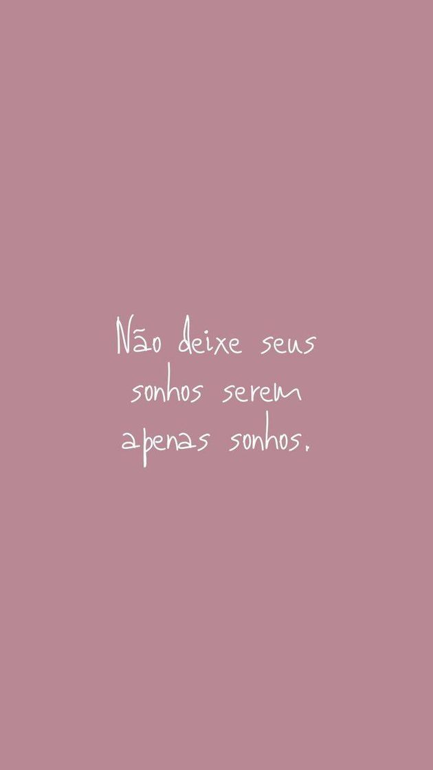Social Não deixe seus sonhos serem apenas sonhos.
