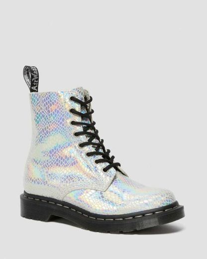 1460 PASCAL SNAKE METALLIC SUEDE BOOTS 