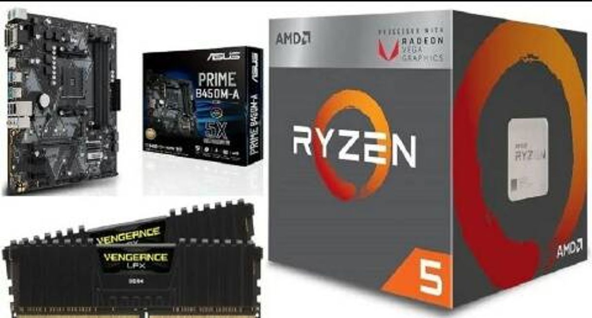 Producto Combo Gamer Barato Ryzen 5 3400g Board B450 16gb Ram 3200mhz