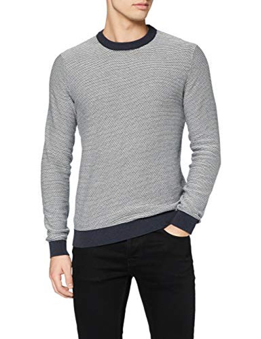 Social Jack & Jones Jjarchie Knit Crew Neck Ka suéter, Azul
