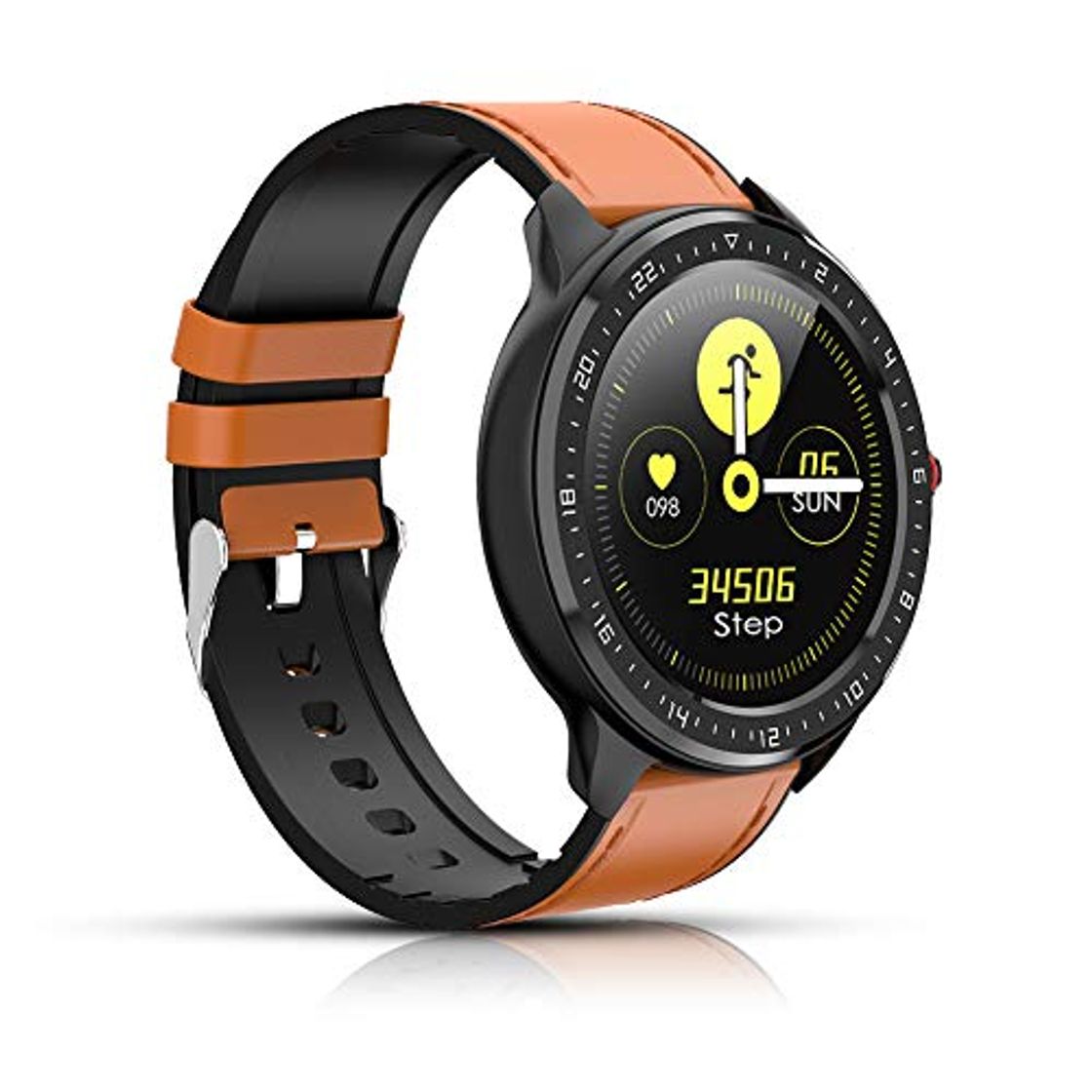 Social Reloj Inteligente, rastreador de Actividad física con frecuencia cardíaca, Pantalla a Color,