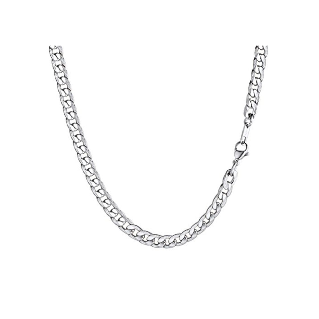 Social PROSTEEL Collar Hombre Cadena Cubana de Acero Inoxidable 7mm de Ancho Modelo