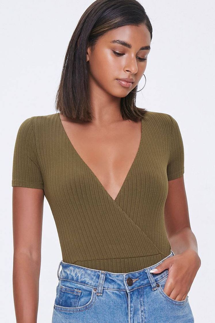 Fashion Plunging Surplice Bodysuit | Forever 21