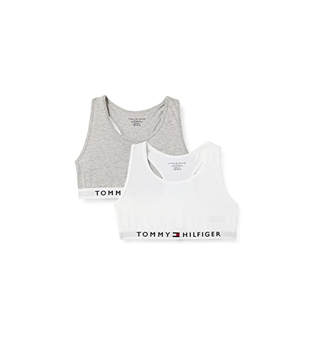 Social Tommy Hilfiger 2p Bralette, Ropa interior Niñas, Mid Grey Heather