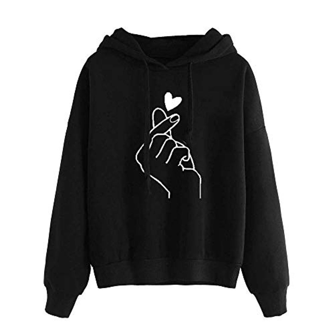 Social Keepwin Sudaderas Mujer Baratas con Capucha, Sudadera de Manga Larga con Estampado