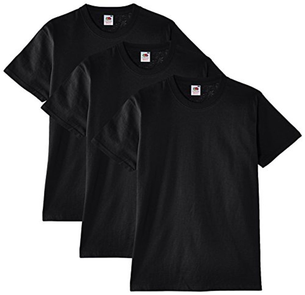 Social Fruit of the Loom Heavy Cotton Tee Shirt 3 Pack, Camiseta de