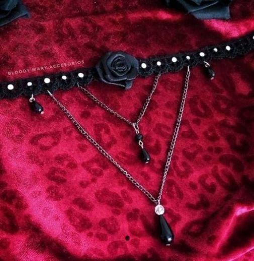 Choker Gothic Lolita - Bloody Mary Accesorios