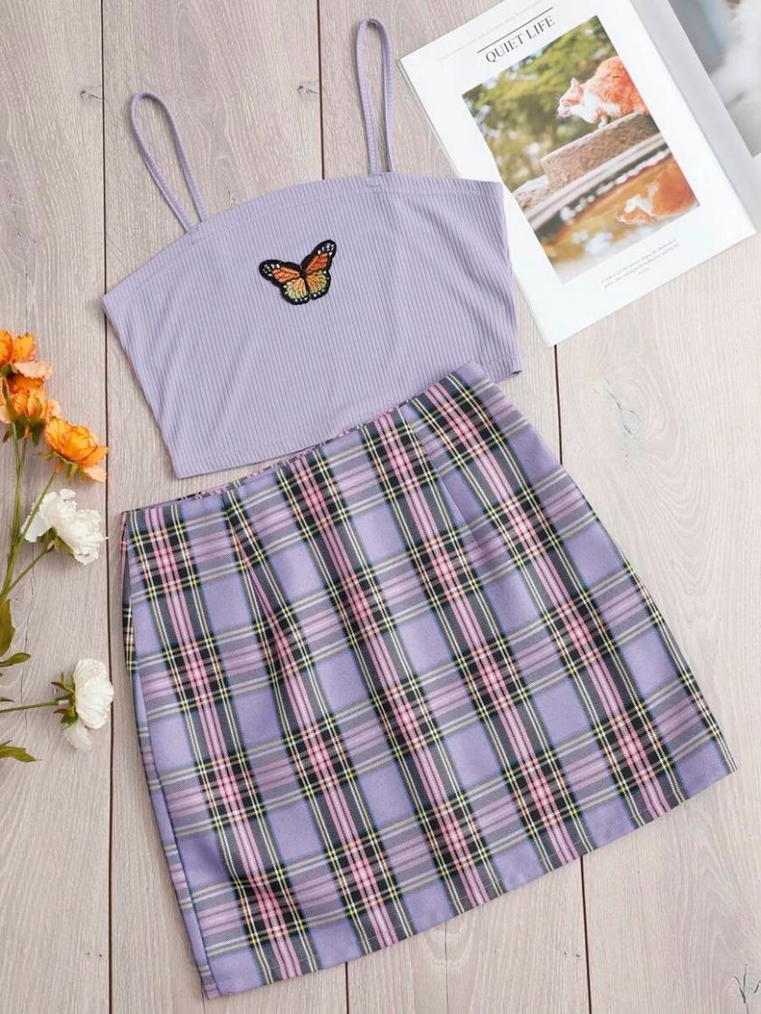 Moda Conjunto Roxo lilás 