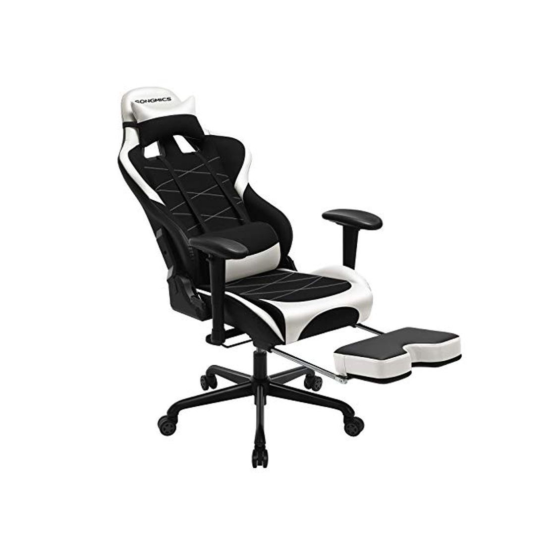 Product SONGMICS Silla Gaming con Reposapiés