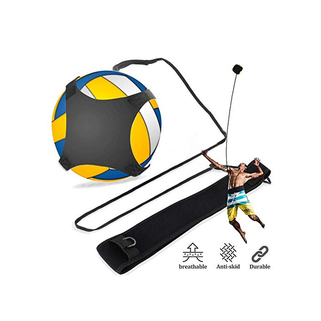 Social El equipo de entrenamiento de fútbol de voleibol Ball Rebounder ayuda con