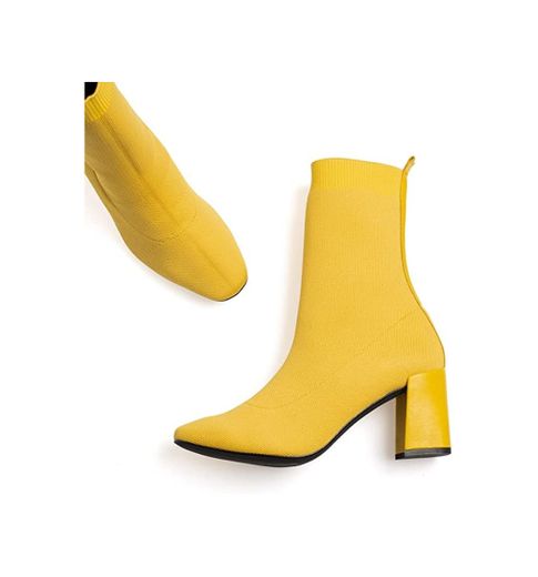 Botines calcetin amarillos MIMAO