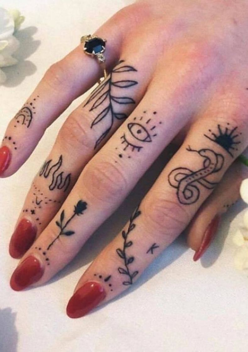 Moda Fingers tattoos🥀