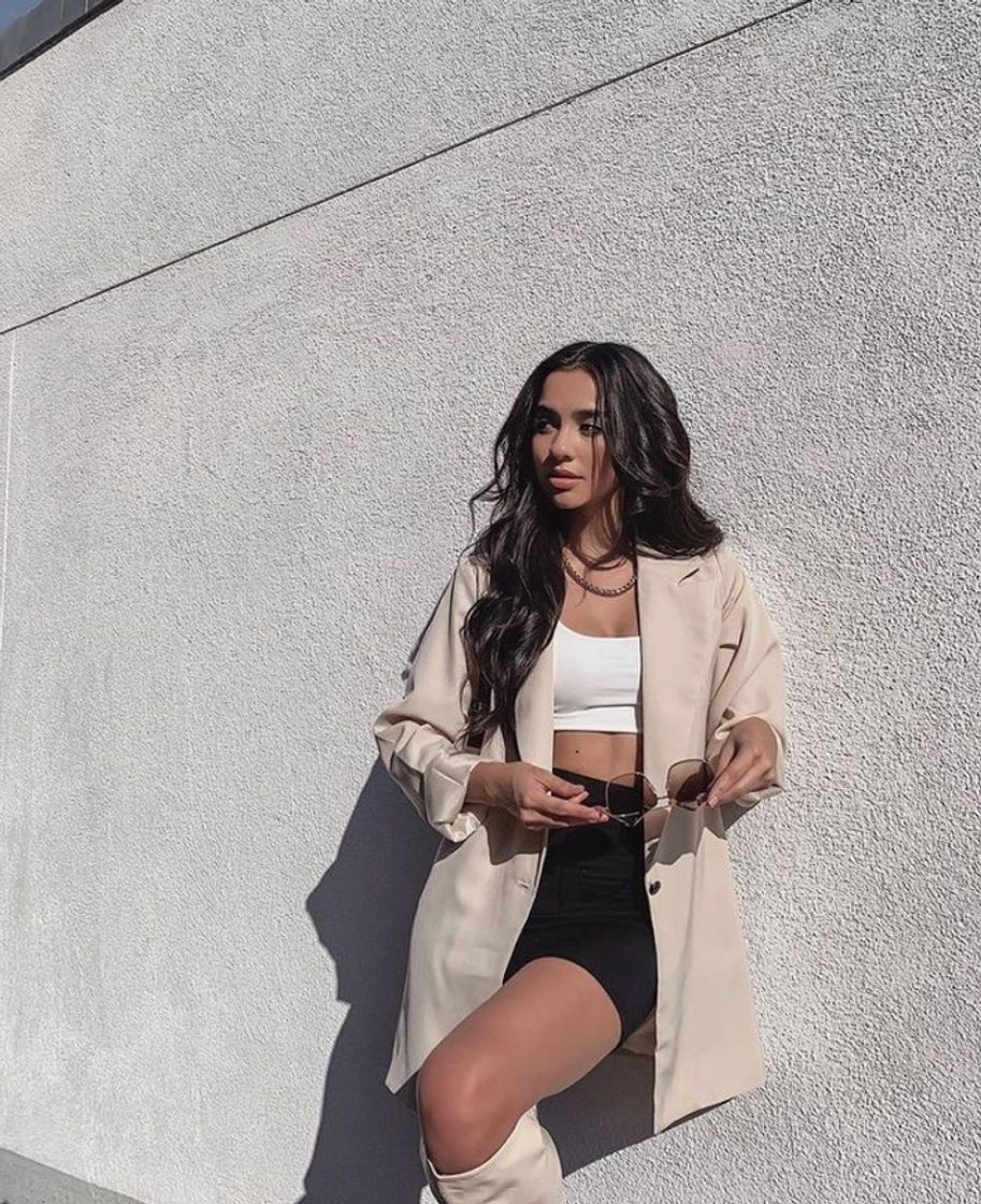 Social Look básico com casaco🧥