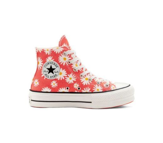 Camp Daisies Platform Chuck Taylor All Star High Top para mujer ...