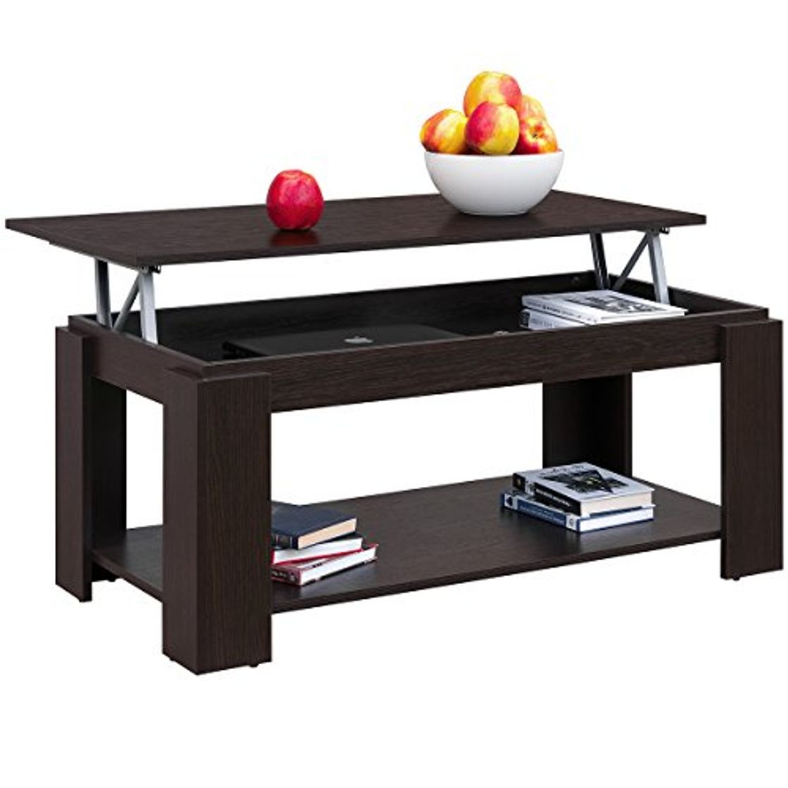 Social COMIFORT Mesa de Centro Elevable - Mueble con Revistero