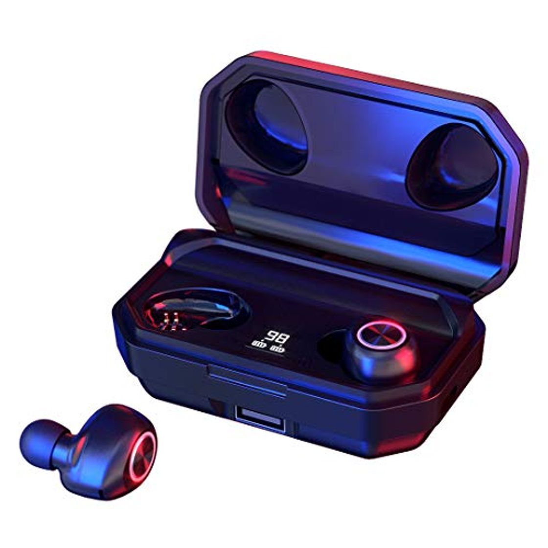 Social 144 Horas de Reproducción con Nuestros Auriculares Inalámbricos, con Bluetooth 5.0 Auriculares