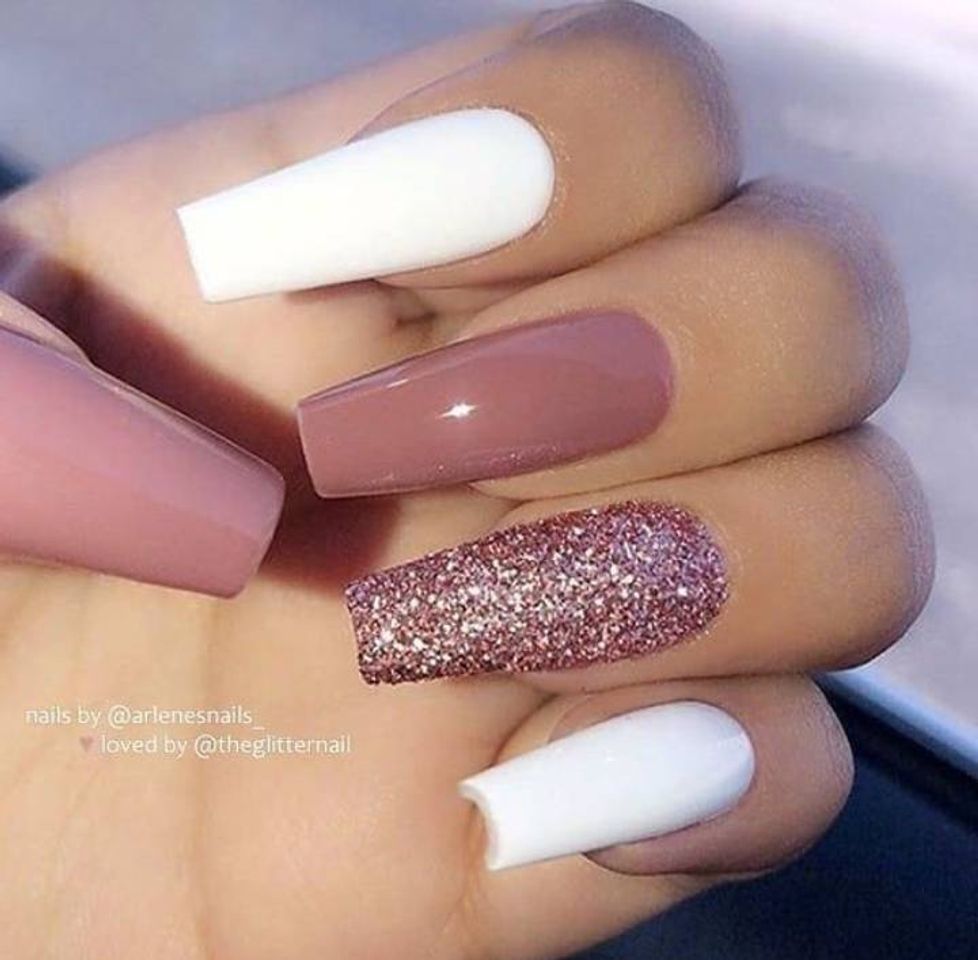Rosa com branco😍