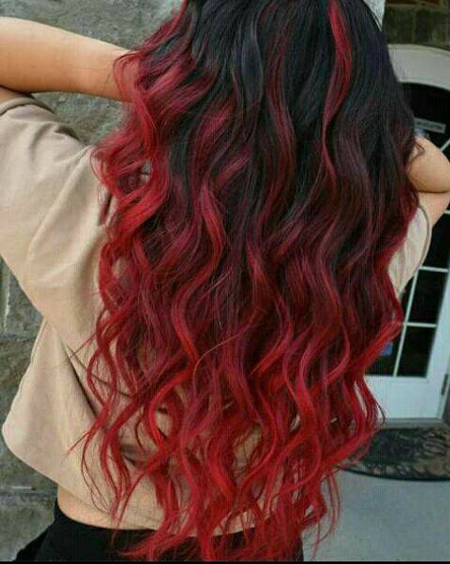 Social Ombré hair vermelho 🍒.