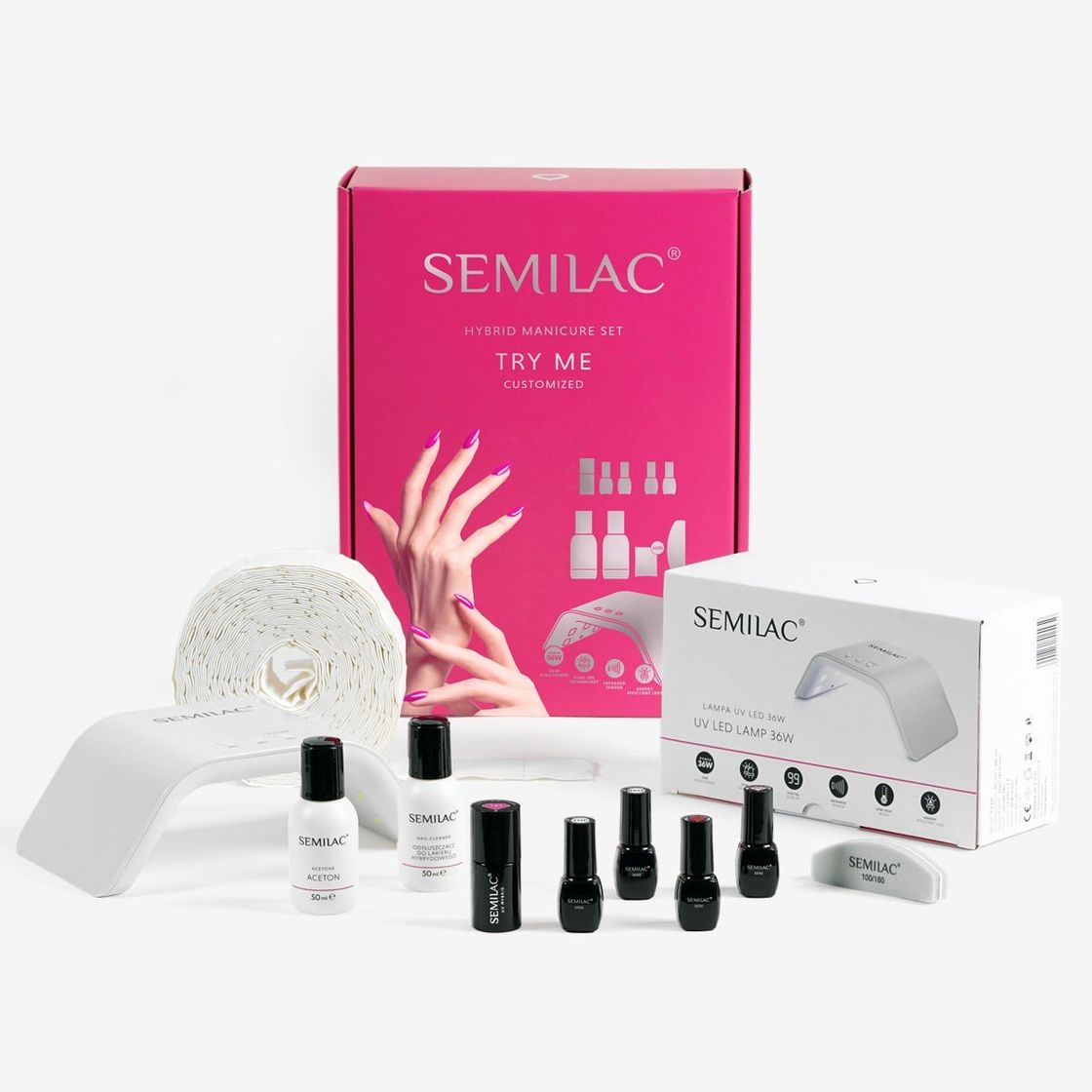 Fashion Customized Kit Semilac Try Me Led 36w