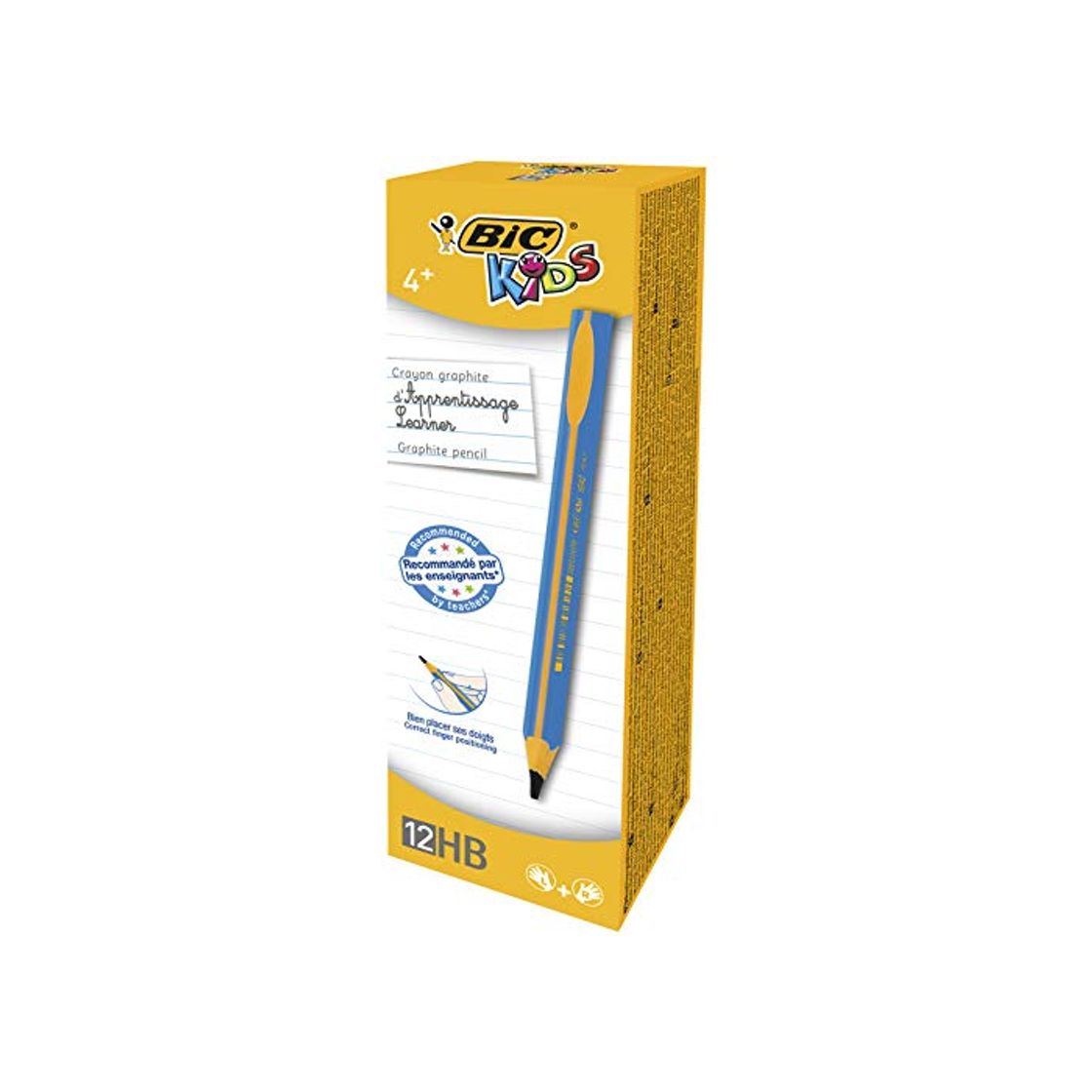 Product BIC Kids Jumbo Triangular Learner Lápices de Grafito HB - Diseño en