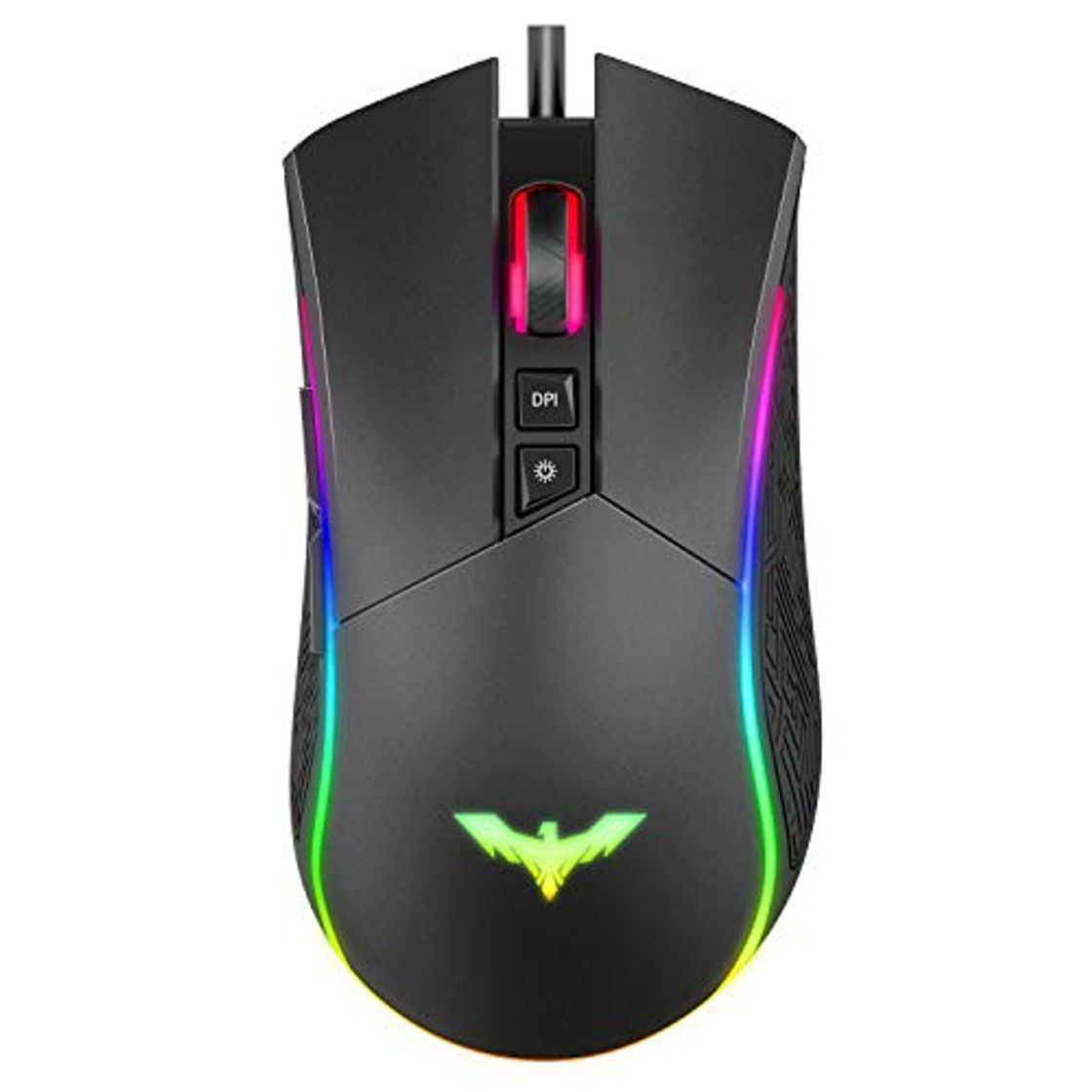 Producto havit Ratón Gaming 7 Botones Mouse Gaming programables Iluminación RGB [800-1600-2400-4800] para