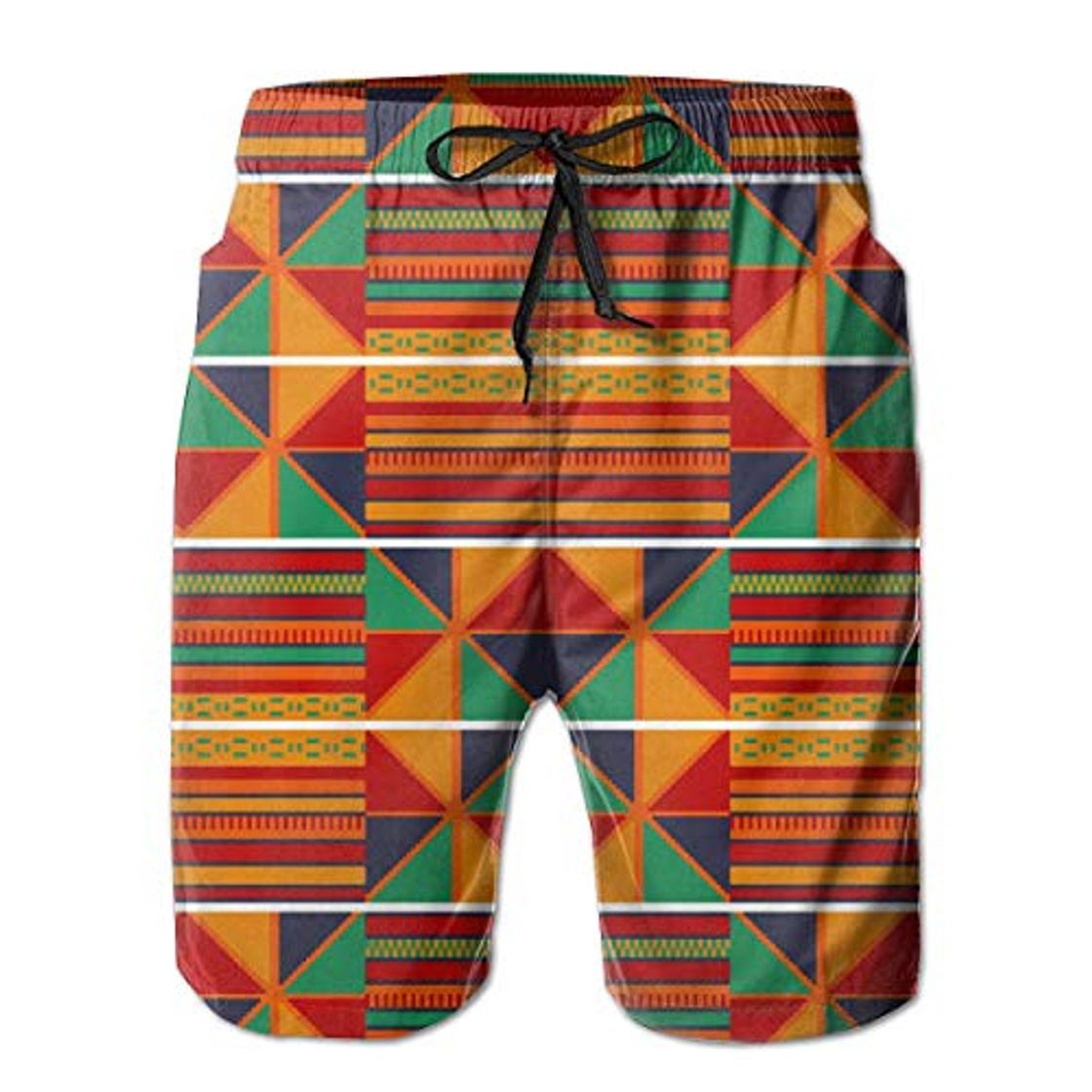 Social PKPK Pantalones Cortos de Playa Pantalones Cortos de Tablero de Moda para Hombres Rojos africanos Pantalones Cortos de baño de Secado rápido para Hombres Pantalones Cortos de Playa