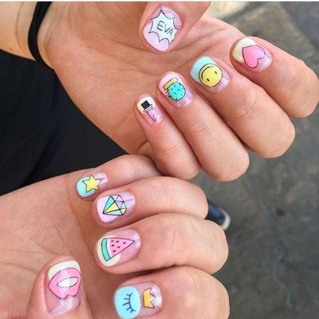 Moda Unhas decoradas estilo vsco girl