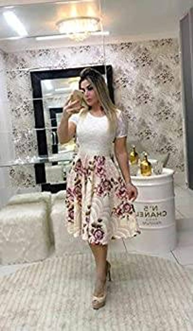 Moda Vestido Renda + Cinto, Moda feminina evangélica 