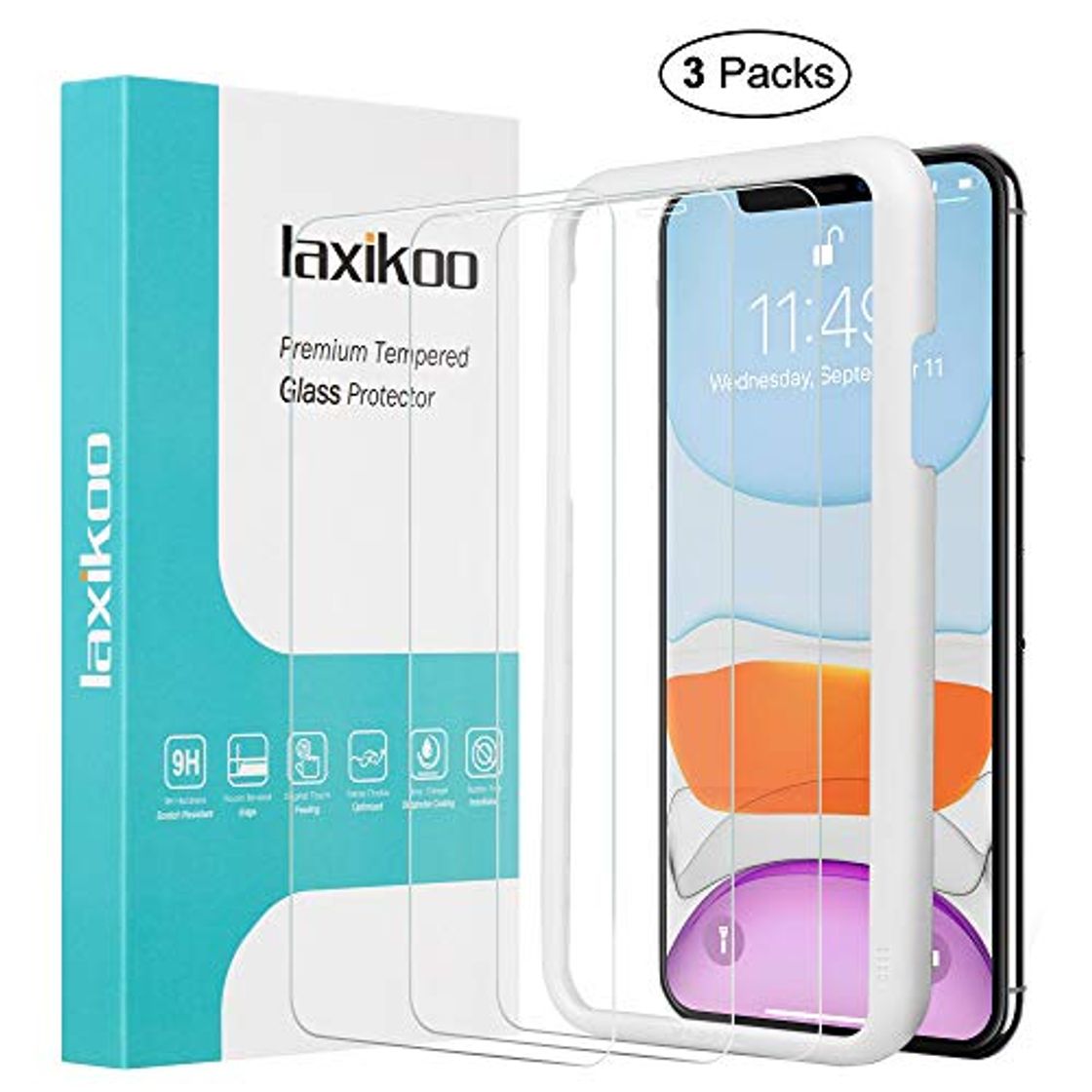 Lugares laxikoo Protector Pantalla iPhone 11