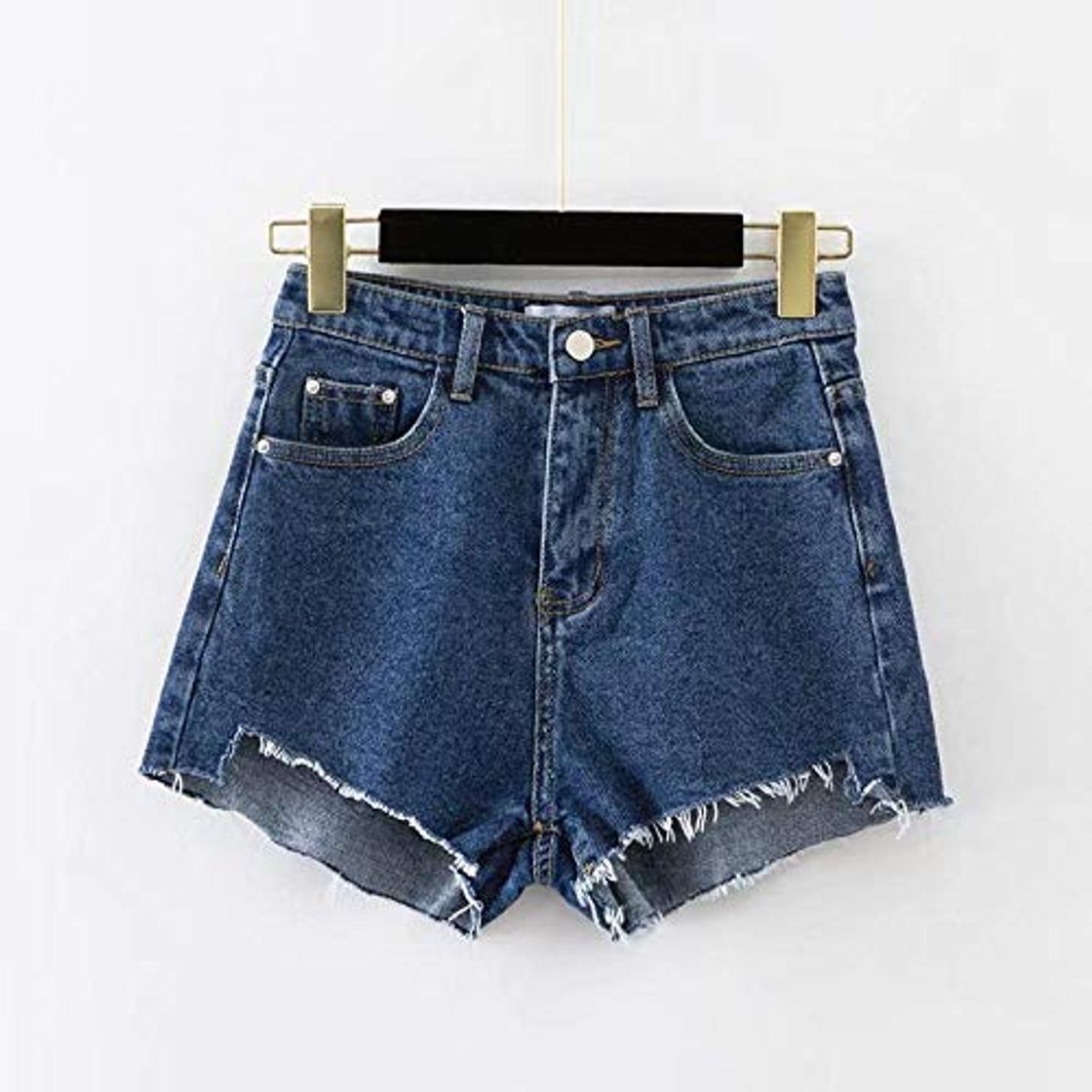 Social NHGFP Las Mujeres S Pantalones Cortos De Mezclilla Cintura Alta Azul Gris Pierna Ancha Femenina Caual Señoras del Verano Pone En Cortocircuito La Borla De Los Pantalones Vaqueros Chorts