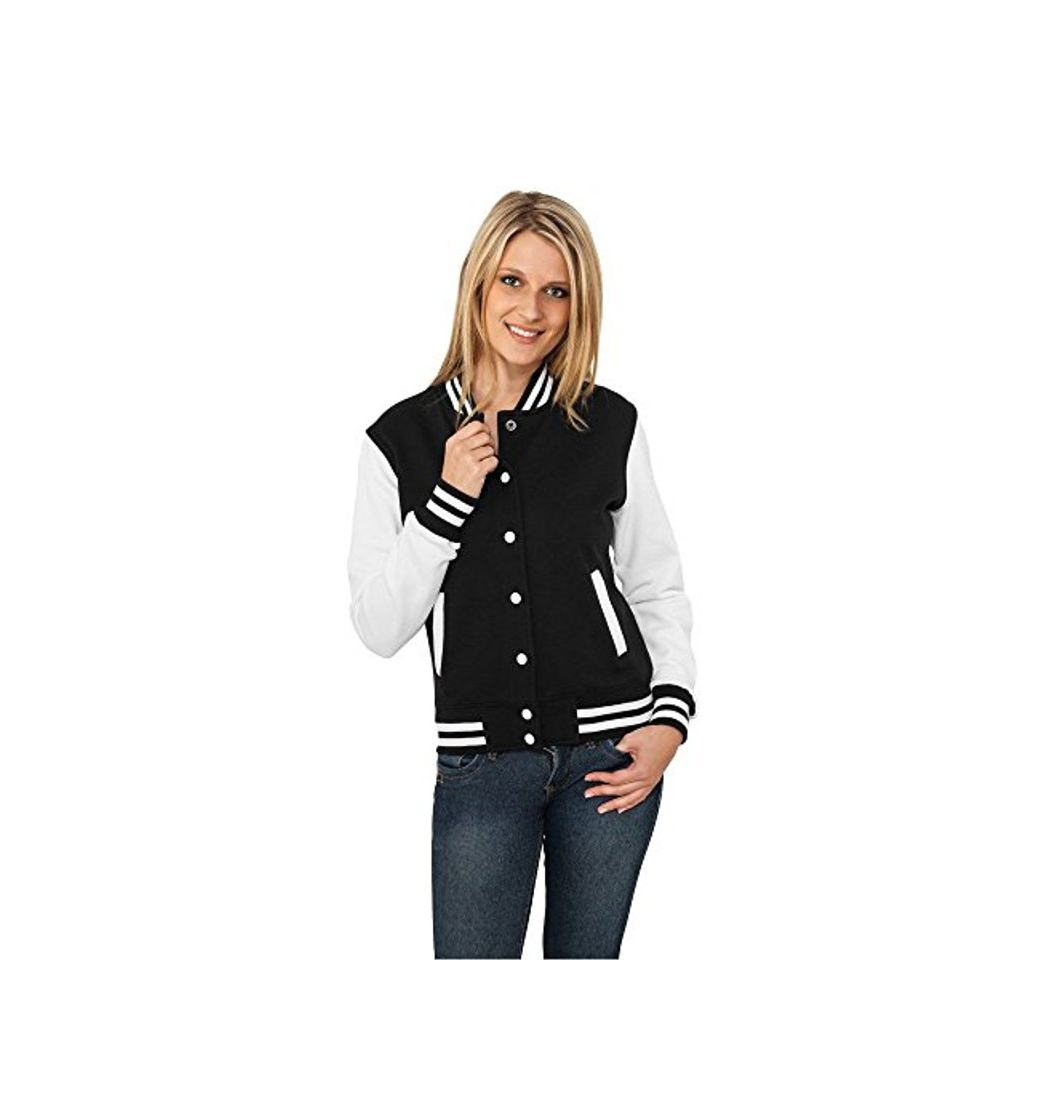 Social Urban Classics Ladies 2-tone College Sweatjacket, Sudadera Mujer, Multicolor