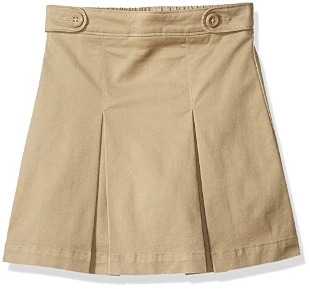 Social Amazon Essentials - Falda pantalón de uniforme para niña, Caqui, US L