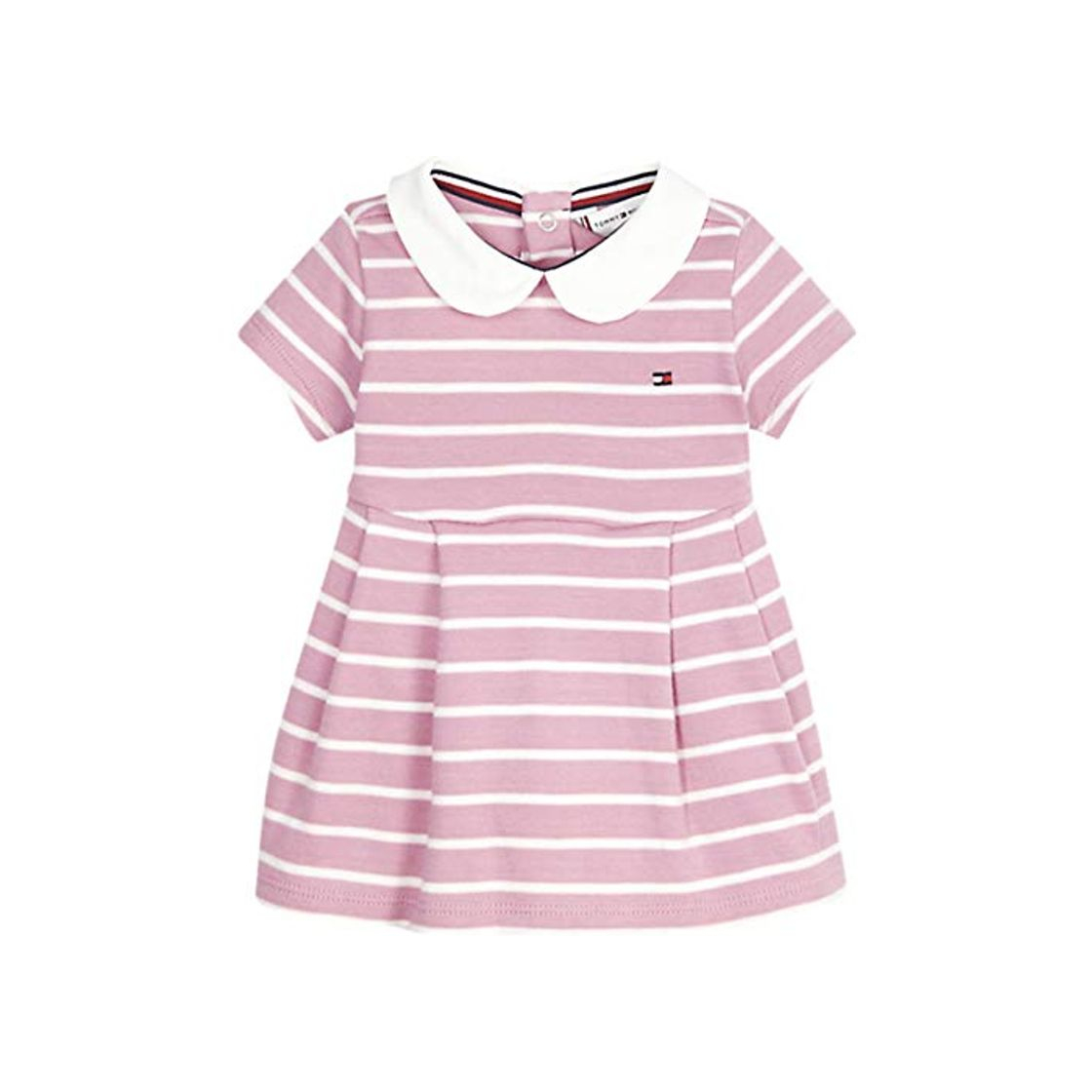 Fashion Tommy Hilfiger Baby Girl Rugby Stripe Dress S/s Blusa, Morado