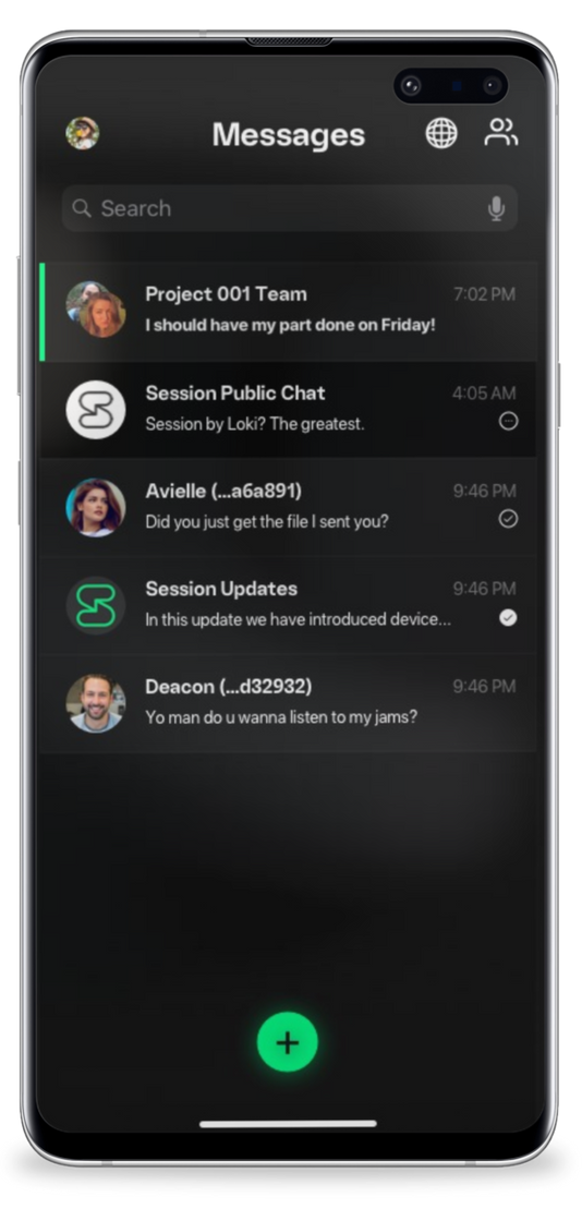 App Session | Send Messages, Not Metadata. | Private Messenger