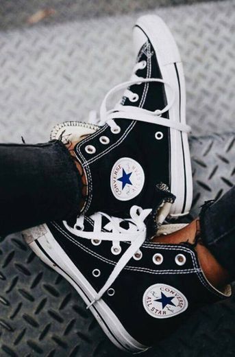 Converse Chuck Taylor All Star Hi, Zapatillas Unisex Adulto, Negro